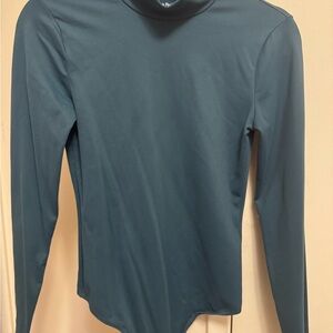 Abercrombie & Fitch Green Long Sleeve Fitted Bodysuit